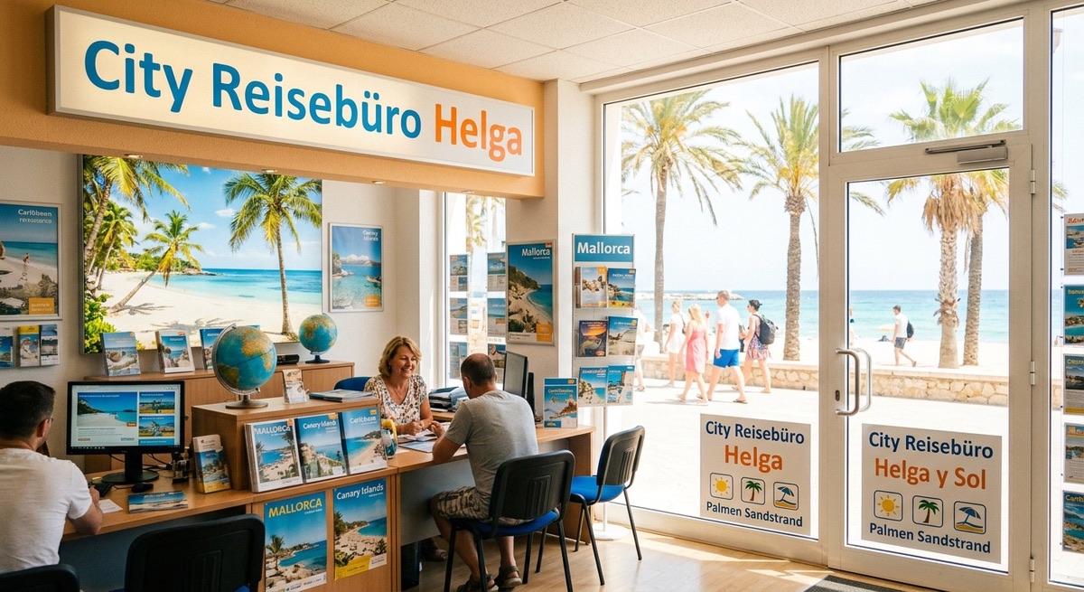 City-Reisebüro Helga y Sol KI generiertes Bild